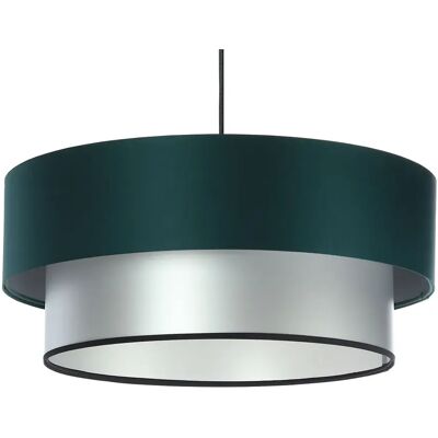 Lumes Srebrno-zielona nowoczesna lampa wisząca - S417 M9-H41 Lumes Srebrno-zielona nowoczesna lampa wisząca - S417 M9-H41