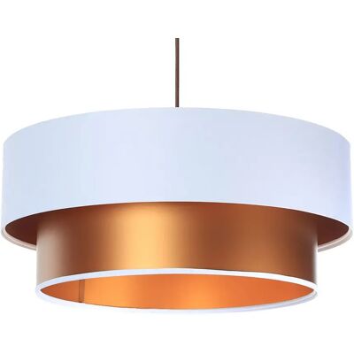 Lumes Miedziano-biała duża lampa wisząca glamour - S420 L1-L34 Lumes Miedziano-biała duża lampa wisząca glamour - S420 L1-L34