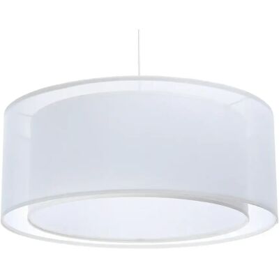 Lumes Biała okrągła lampa wisząca nad stół - S436 F0-F31 Lumes Biała okrągła lampa wisząca nad stół - S436 F0-F31