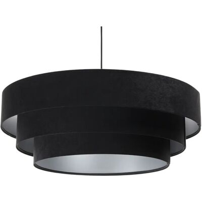 Lumes Czarno-srebrna potrójna lampa wisząca - 22X S438 R7-S13 Lumes Czarno-srebrna potrójna lampa wisząca - 22X S438 R7-S13