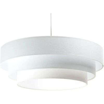Lumes Biała skandynawska lampa wisząca welurowa - 6X S440 P0-G14 Lumes Biała skandynawska lampa wisząca welurowa - 6X S440 P0-G14