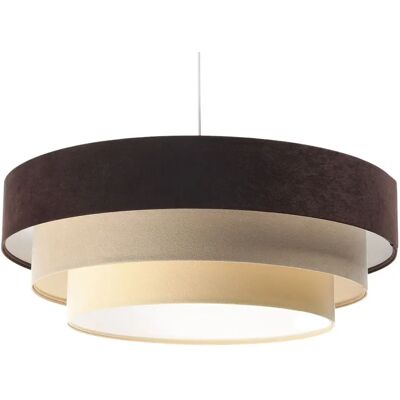 Lumes Potrójna okrągła lampa wisząca welurowa - 2X S445 T5-F16 Lumes Potrójna okrągła lampa wisząca welurowa - 2X S445 T5-F16