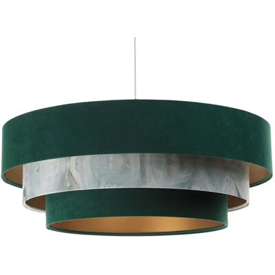 Lumes Zielono złota lampa wisząca z potrójnym kloszem S450 K1-F46 Lumes Zielono złota lampa wisząca z potrójnym kloszem S450 K1-F46