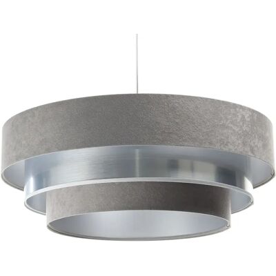 Lumes Szaro-srebrna okrągła lampa wisząca nad stół - 4X S454 L3-E88 Lumes Szaro-srebrna okrągła lampa wisząca nad stół - 4X S454 L3-E88