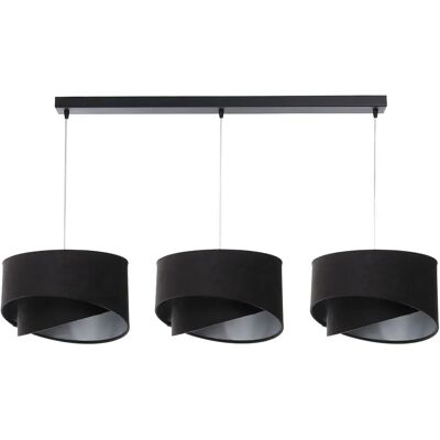Lumes Czarna lampa wisząca nad stół asymetryczna - S499 G7-R17 Lumes Czarna lampa wisząca nad stół asymetryczna - S499 G7-R17
