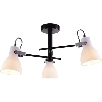 Lumes Czarny potrójny loftowy żyrandol - S596 A3-P35 Lumes Czarny potrójny loftowy żyrandol - S596 A3-P35