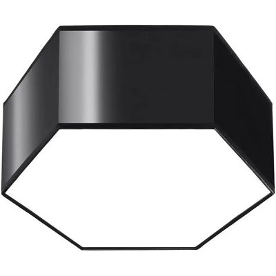 Lumes Czarny nowoczesny plafon heksagon 13,5 cm - S748 W5-K41 Lumes Czarny nowoczesny plafon heksagon 13,5 cm - S748 W5-K41