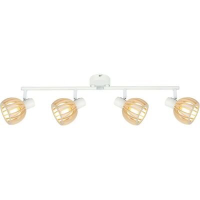Lumes Biała skandynawska lampa sufitowa listwa - 3X K091 S2-D94 Lumes Biała skandynawska lampa sufitowa listwa - 3X K091 S2-D94