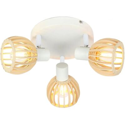 Lumes Biała lampa sufitowa w stylu skandynawskim K092 K2-N65 Lumes Biała lampa sufitowa w stylu skandynawskim K092 K2-N65