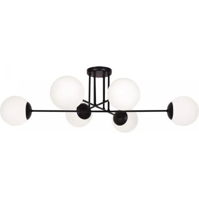 Lumes Nowoczesna lampa sufitowa ze szklanymi kloszami 3X S804 A1-R04 Lumes Nowoczesna lampa sufitowa ze szklanymi kloszami 3X S804 A1-R04