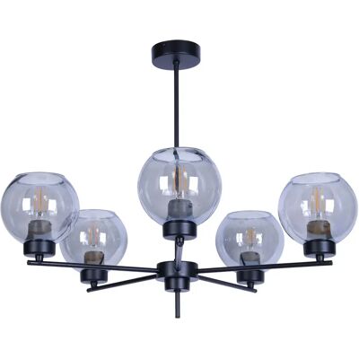 Lumes Pięcioramienna lampa wisząca loftowa - 10X S818 E6-N43 Lumes Pięcioramienna lampa wisząca loftowa - 10X S818 E6-N43