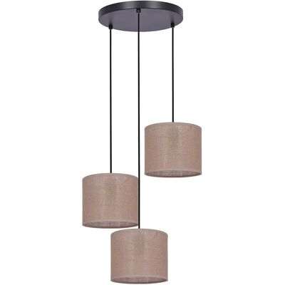 Lumes Regulowana lampa wisząca z 3 abażurami - S954-Dantino Lumes Regulowana lampa wisząca z 3 abażurami - S954-Dantino