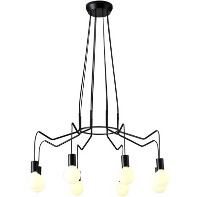 Lumes Ośmioramienny czarny żyrandol - K150 F7-G87 Lumes Ośmioramienny czarny żyrandol - K150 F7-G87