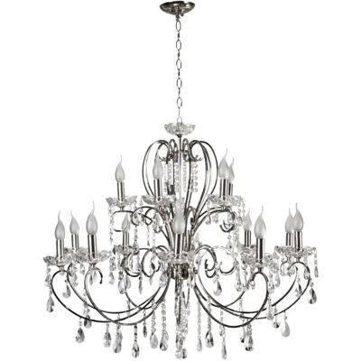 Lumes Duża lampa wisząca chromowana K157 E4-A67 Lumes Duża lampa wisząca chromowana K157 E4-A67