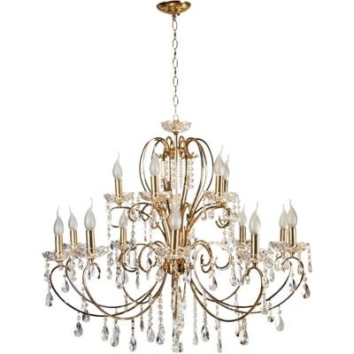 Lumes Złoty żyrandol świecznikowy glamour - 4S K159 W7-A76 Lumes Złoty żyrandol świecznikowy glamour - 4S K159 W7-A76