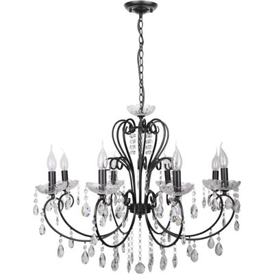 Lumes Czarna lampa wisząca glamour - 4X K163 K6-W44 Lumes Czarna lampa wisząca glamour - 4X K163 K6-W44