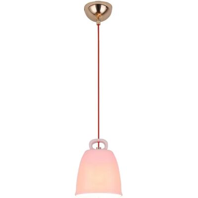 Lumes Różowa ceramiczna lampa wisząca - V012 S1-E23 Lumes Różowa ceramiczna lampa wisząca - V012 S1-E23