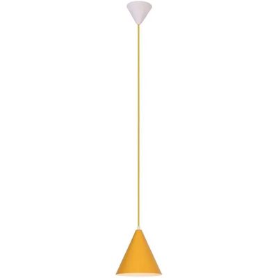 Lumes Żółta lampa wisząca stożek - V014 M0-P53 Lumes Żółta lampa wisząca stożek - V014 M0-P53