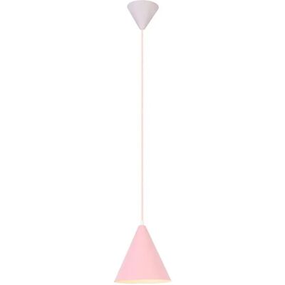 Lumes Różowa lampa wisząca metalowy stożek - V014 K5-S83 Lumes Różowa lampa wisząca metalowy stożek - V014 K5-S83