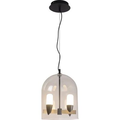 Lumes Czarna lampa wisząca dwa ptaki - V032 F0-P55 Lumes Czarna lampa wisząca dwa ptaki - V032 F0-P55