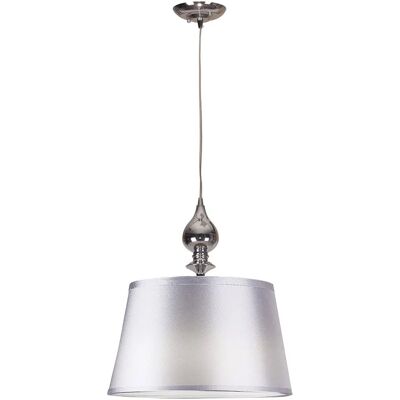 Lumes Srebrna lampa wisząca nad stół - B0-D10 Lumes Srebrna lampa wisząca nad stół - B0-D10