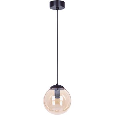 Lumes Bursztynowa lampa wisząca szklana kula - A216 C5-K07 Lumes Bursztynowa lampa wisząca szklana kula - A216 C5-K07