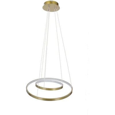 Lumes Złota lampa wisząca LED z dwoma ringami o różnej średnicy - 2X V082 G1-S08 Lumes Złota lampa wisząca LED z dwoma ringami o różnej średnicy - 2X V082 G1-S08
