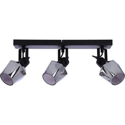 Lumes Czarna lampa sufitowa trzypunktowa w stylu loft - 3X Z054 Z6-A74 Lumes Czarna lampa sufitowa trzypunktowa w stylu loft - 3X Z054 Z6-A74