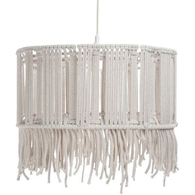 Lumes Lampa wisząca boho z bawełnianego sznurka 4X A340 C8-N71 Lumes Lampa wisząca boho z bawełnianego sznurka 4X A340 C8-N71