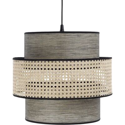 Lumes Abażurowa okrągła lampa wisząca boho - A342 Z0-D44 Lumes Abażurowa okrągła lampa wisząca boho - A342 Z0-D44