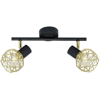 Lumes Podwójna industrialna lampa sufitowa na listwie - 3X V087 W6-B99 Lumes Podwójna industrialna lampa sufitowa na listwie - 3X V087 W6-B99