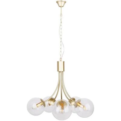 Lumes Pięcioramienna lampa wisząca ze szklanymi kloszami - 3X V121 L2-M65 Lumes Pięcioramienna lampa wisząca ze szklanymi kloszami - 3X V121 L2-M65