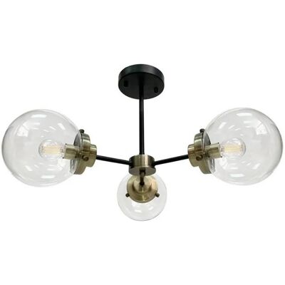 Lumes Potrójna lampa sufitowa ze szklanymi kloszami - V133 W5-A49 Lumes Potrójna lampa sufitowa ze szklanymi kloszami - V133 W5-A49