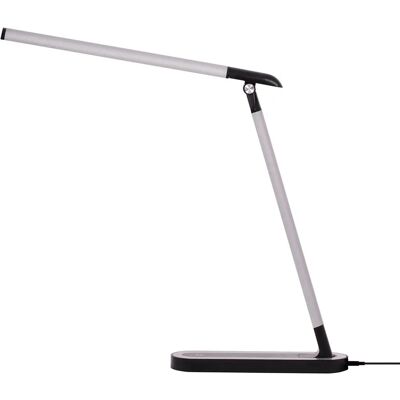 Lumes Czarno-srebrna lampka biurkowa LED - 5X A362 R7-B67 Lumes Czarno-srebrna lampka biurkowa LED - 5X A362 R7-B67