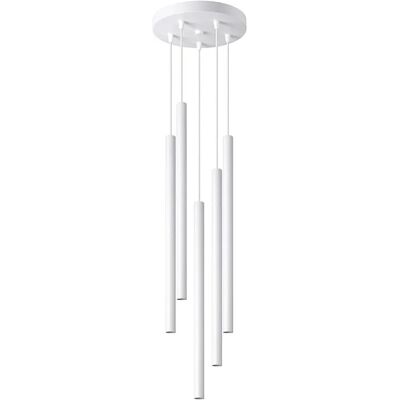 Lumes Biała nowoczesna lampa wisząca sople - 3X A382 M3-H27 Lumes Biała nowoczesna lampa wisząca sople - 3X A382 M3-H27