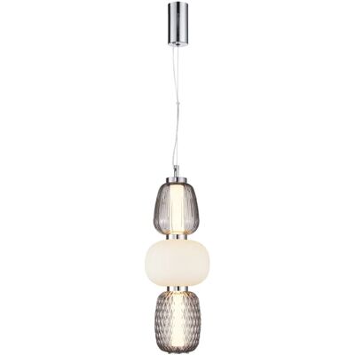 Lumes Nowoczesna lampa wisząca srebrna - K387 W6-M08 Lumes Nowoczesna lampa wisząca srebrna - K387 W6-M08