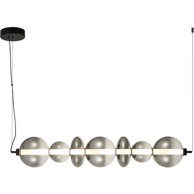 Lumes Czarny metalowy żyrandol B6-M12 Lumes Czarny metalowy żyrandol B6-M12