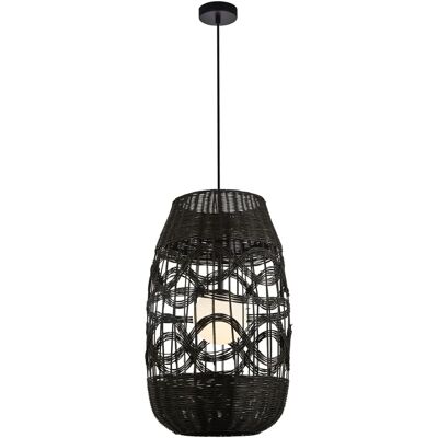 Lumes Lampa wisząca z dużym czarnym kloszem - 2S K398 E7-H00 Lumes Lampa wisząca z dużym czarnym kloszem - 2S K398 E7-H00