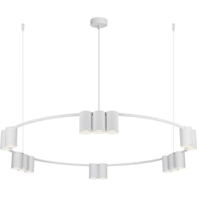 Lumes Biały duży żyrandol - K407 N6-C15 Lumes Biały duży żyrandol - K407 N6-C15