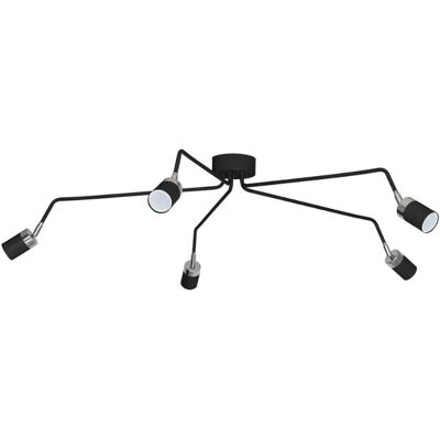 Lumes Czarny nowoczesny żyrandol - 8X K475 R1-W23 Lumes Czarny nowoczesny żyrandol - 8X K475 R1-W23