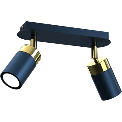 Lumes Podwójna nowoczesna niebieska lampa sufitowa - K473 Z1-N92 Lumes Podwójna nowoczesna niebieska lampa sufitowa - K473 Z1-N92