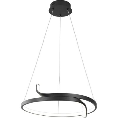 Lumes Czarna nowoczesna lampa wisząca ledowa nad stół W3-B42 Lumes Czarna nowoczesna lampa wisząca ledowa nad stół W3-B42