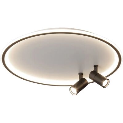 Lumes Okrągły ledowy plafon z 2 ruchomymi reflektorami - A507 F4-N67 Lumes Okrągły ledowy plafon z 2 ruchomymi reflektorami - A507 F4-N67