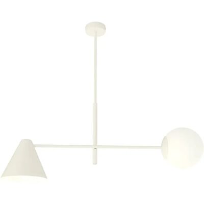 Lumes Biała nowoczesna lampa sufitowa - D139 B6-E02 Lumes Biała nowoczesna lampa sufitowa - D139 B6-E02