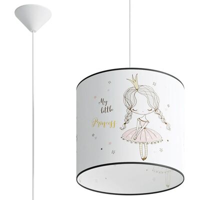 Lumes Lampa wisząca dla dziewczynki z motywem księżniczki - A582 D7-W00 Lumes Lampa wisząca dla dziewczynki z motywem księżniczki - A582 D7-W00