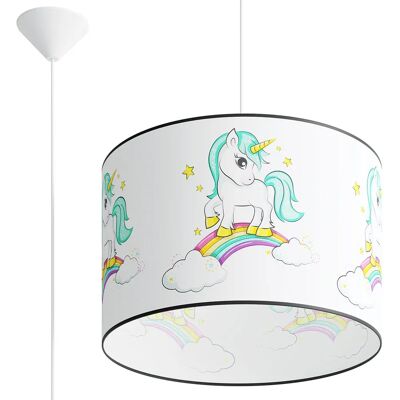 Lumes Lampa dla dzieci z jednorożcem na abażurze - 3X A587 D0-R99 Lumes Lampa dla dzieci z jednorożcem na abażurze - 3X A587 D0-R99