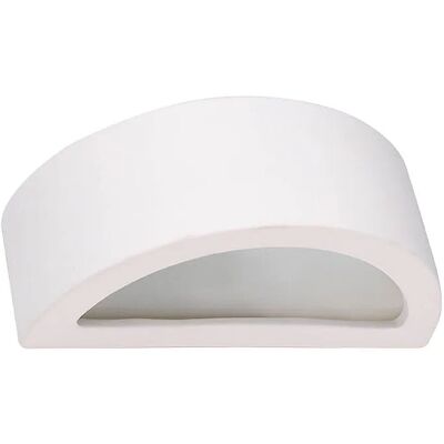 Lumes Biały ceramiczny półokrągły kinkiet - 2X A618 L9-F19 Lumes Biały ceramiczny półokrągły kinkiet - 2X A618 L9-F19