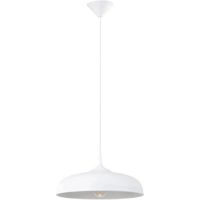 Lumes Biała okrągła lampa wisząca metalowa nad stół - 5X A641 P1-A48 Lumes Biała okrągła lampa wisząca metalowa nad stół - 5X A641 P1-A48