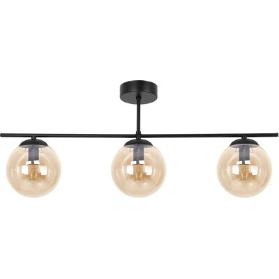 Lumes Bursztynowa potrójna lampa sufitowa w stylu loft 9X A705 L7-S10 Lumes Bursztynowa potrójna lampa sufitowa w stylu loft 9X A705 L7-S10