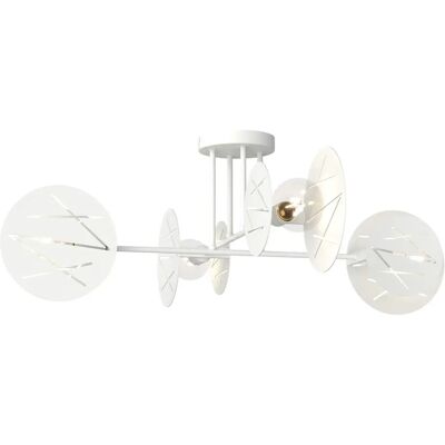 Lumes Biała loftowa lampa sufitowa 6X D154 D6-M59 Lumes Biała loftowa lampa sufitowa 6X D154 D6-M59